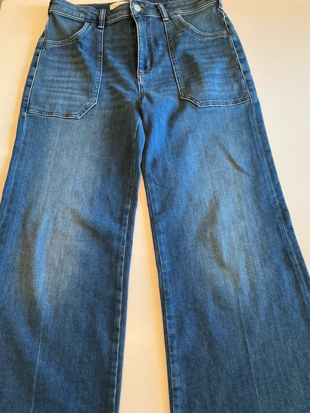 Pilcro Rylan Relaxed High-Rise Flare Jeans